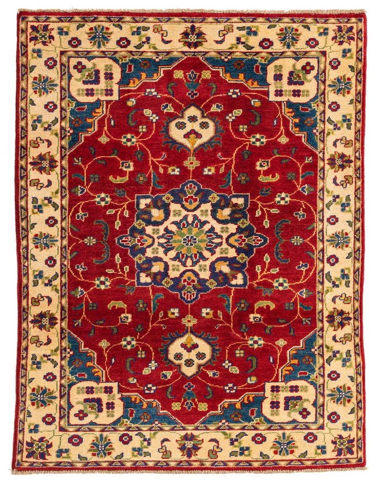 Detail image of 4' x 6' Hand Knotted Kazak Rug