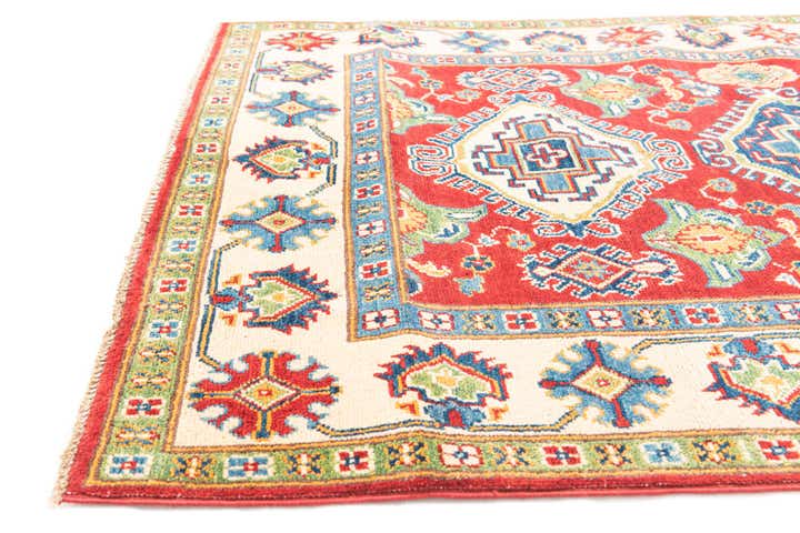 4' x 6' Hand Knotted Kazak Rug