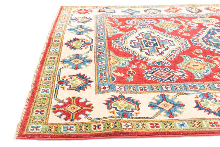 Detail image of 4' x 6' Hand Knotted Kazak Rug