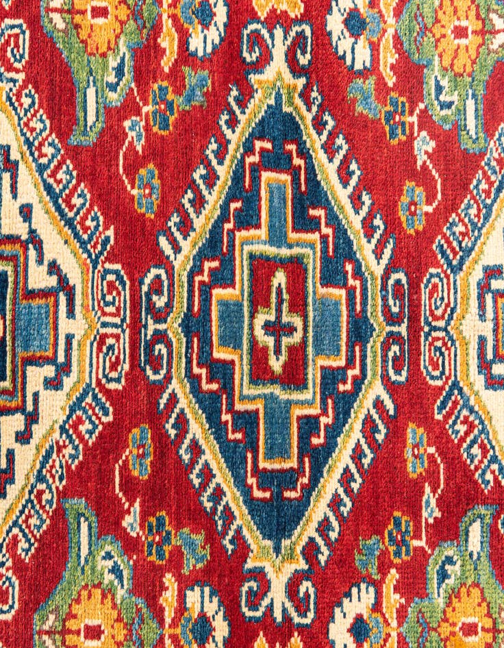 Detail image of 4' x 6'  Hand Knotted Kazak Rug