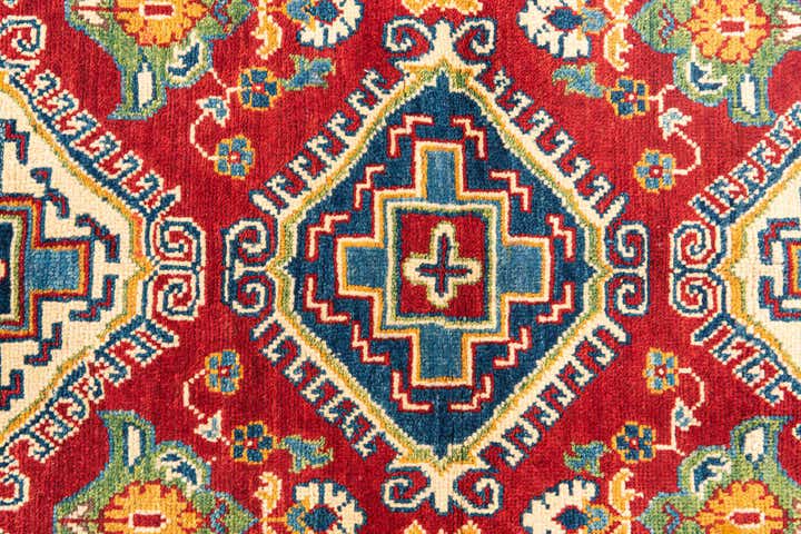 4' x 6' Hand Knotted Kazak Rug