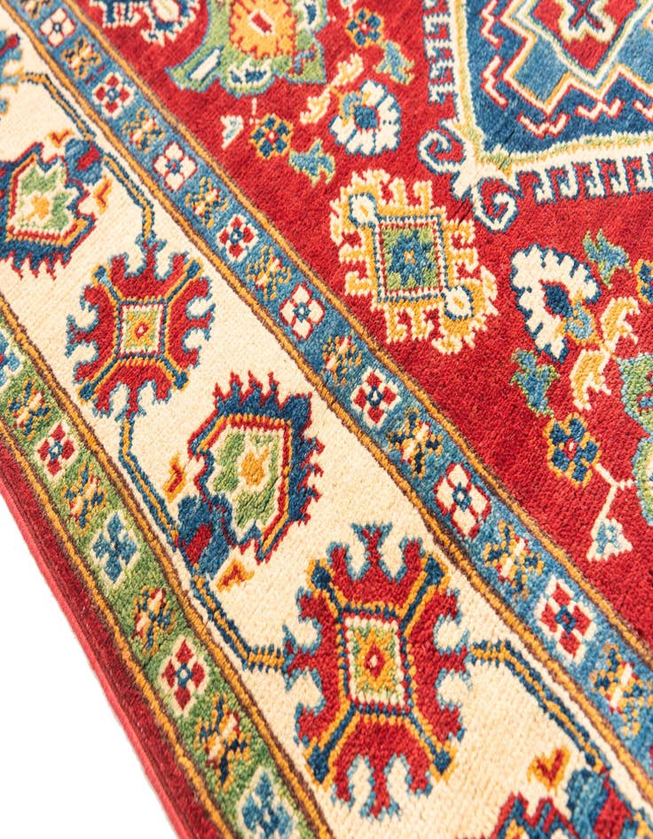 Detail image of 4' x 6'  Hand Knotted Kazak Rug