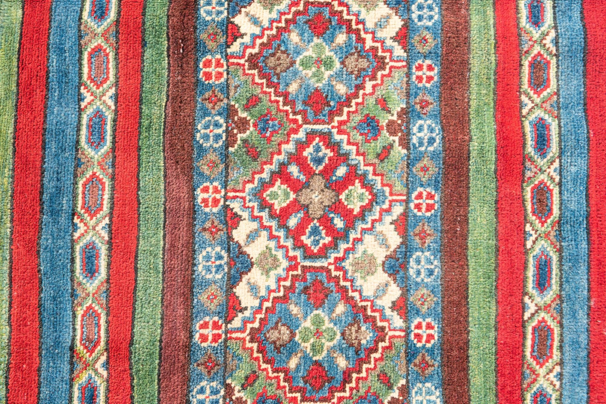 4' 2 x 5' 10 Hand Knotted Kazak Rug