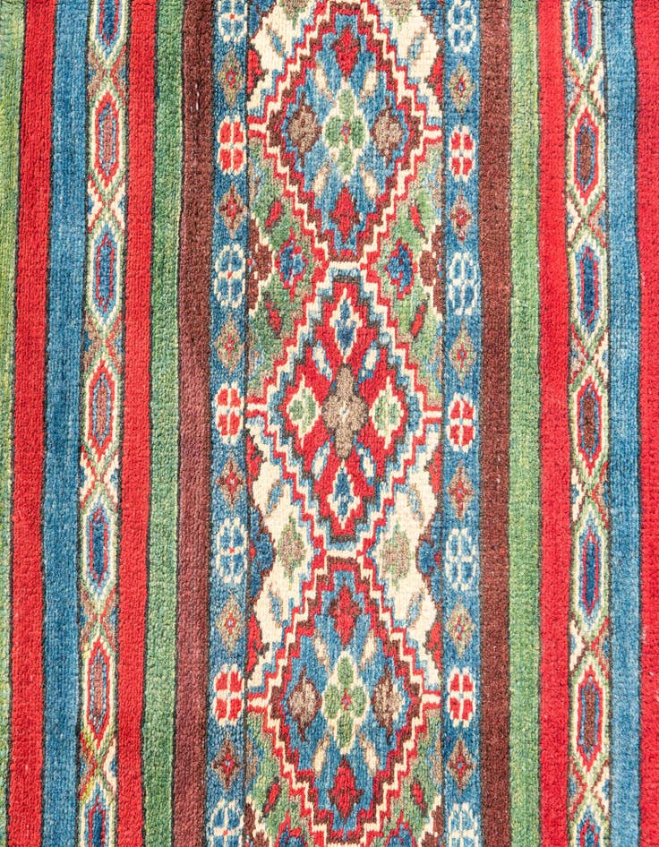 Detail image of 4' 2 x 5' 10  Hand Knotted Kazak Rug