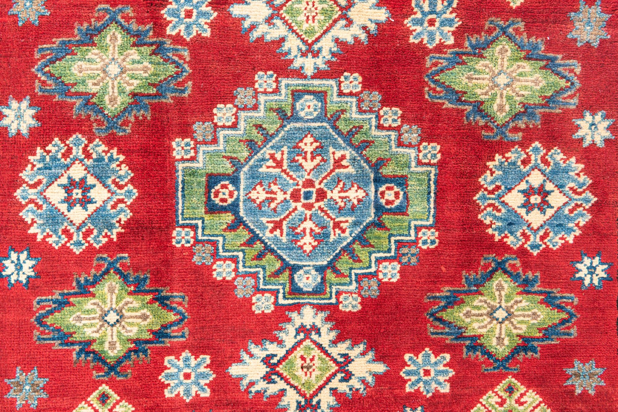 4' x 5' 7 Hand Knotted Kazak Rug