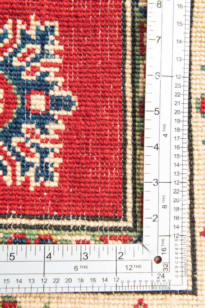 4' x 5' 7 Hand Knotted Kazak Rug