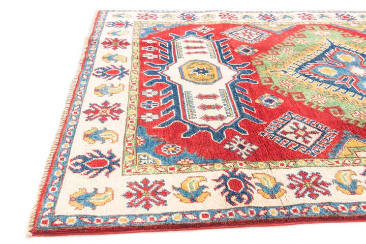 4' x 6' Hand Knotted Kazak Rug
