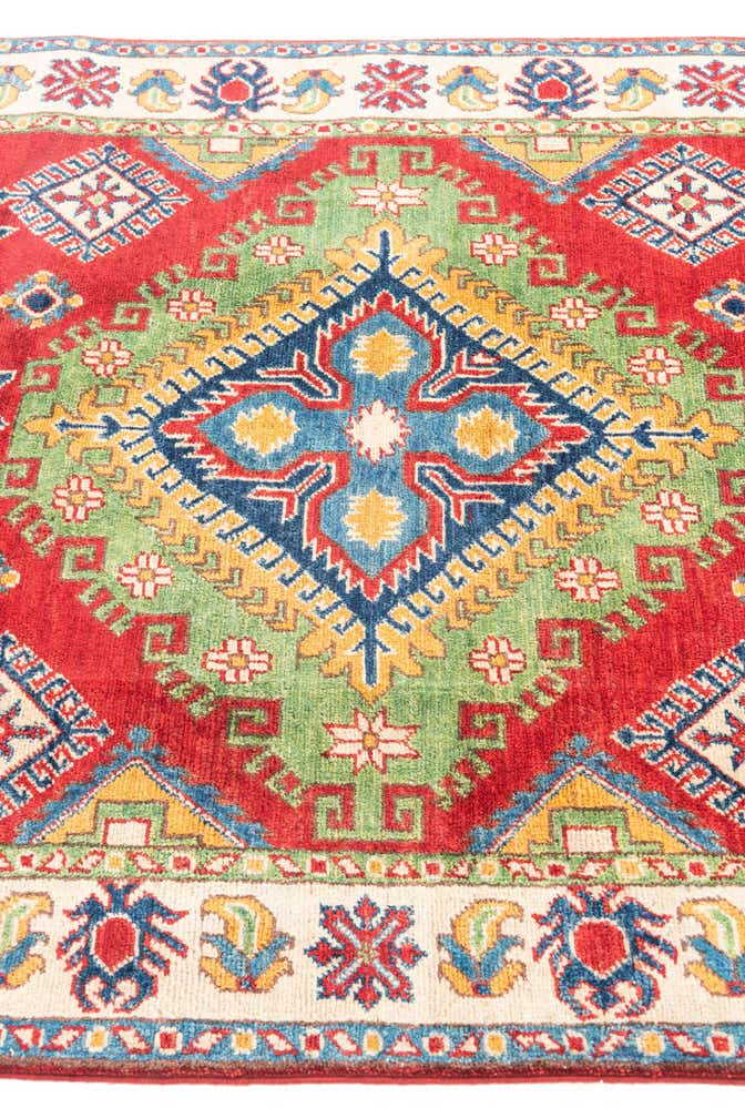 4' x 6' Hand Knotted Kazak Rug