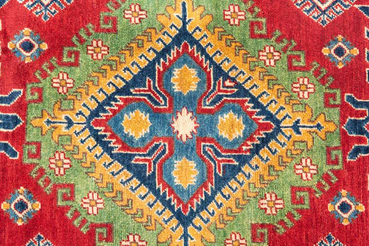 4' x 6' Hand Knotted Kazak Rug