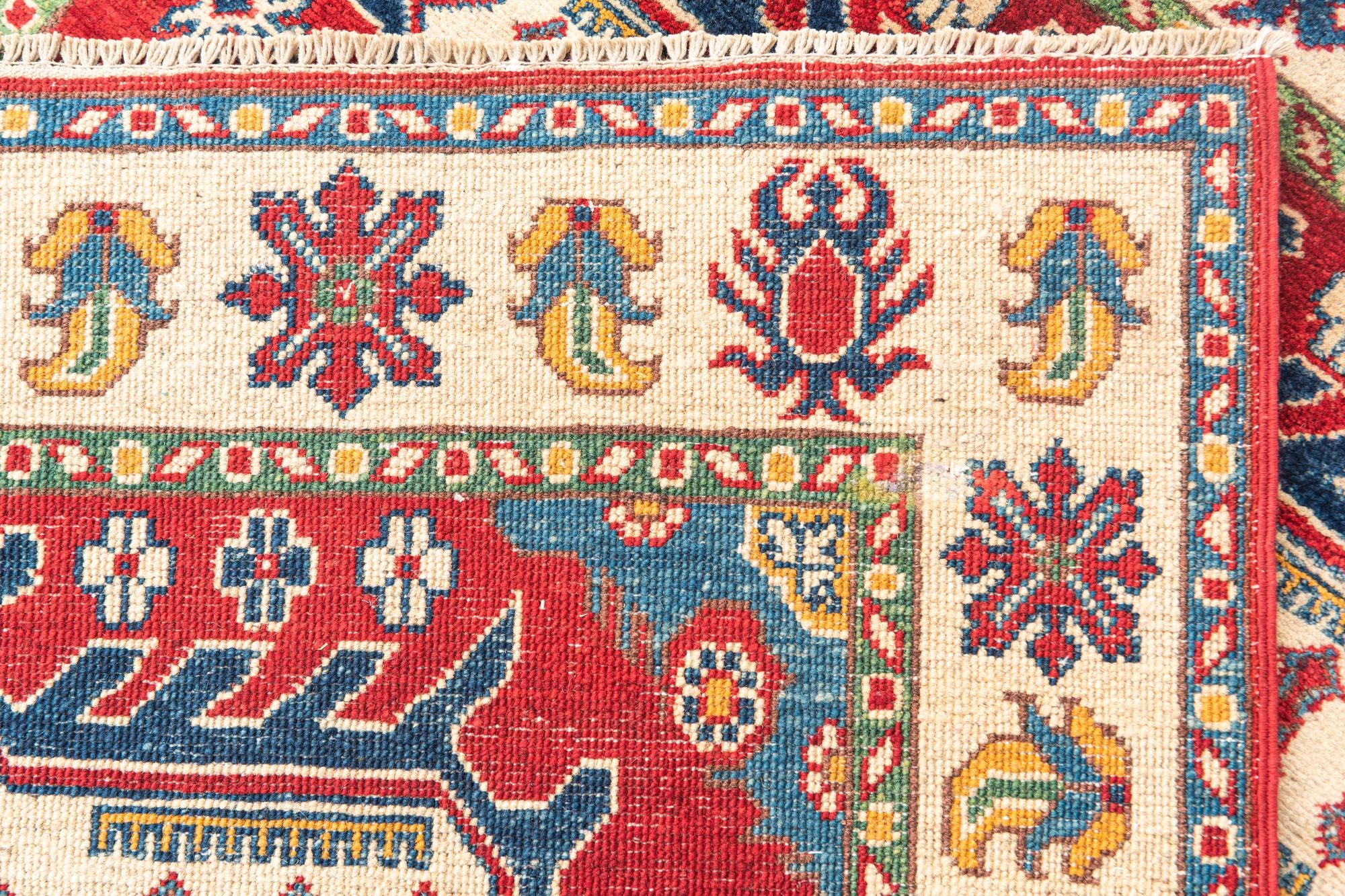 4' x 6' Hand Knotted Kazak Rug
