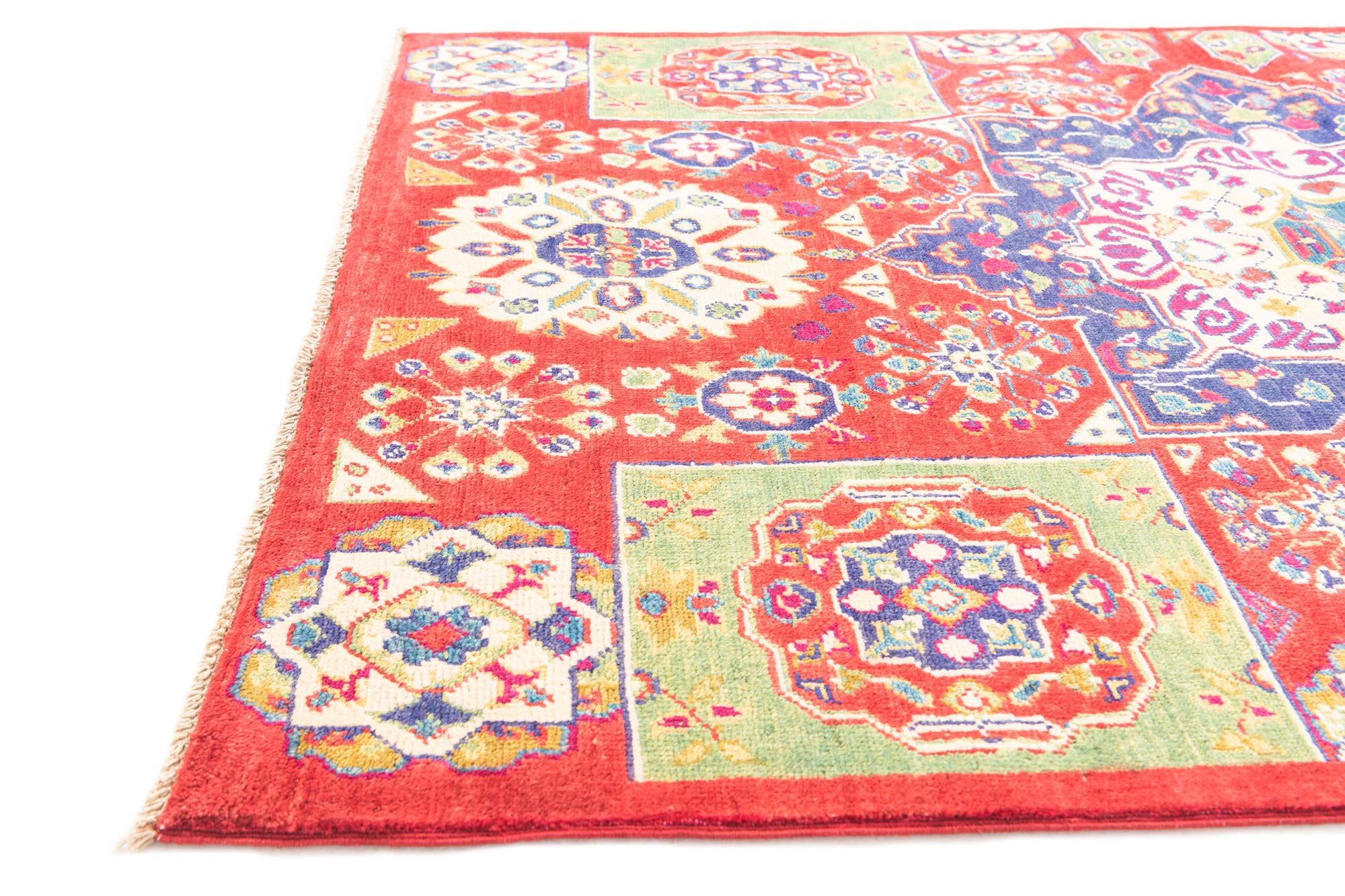4' 1 x 6' 1 Hand Knotted Kazak Rug