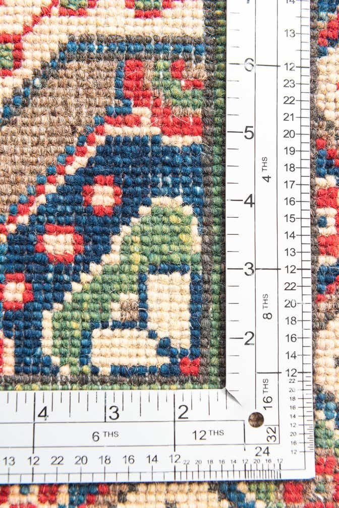 4' x 6' 4 Hand Knotted Kazak Rug