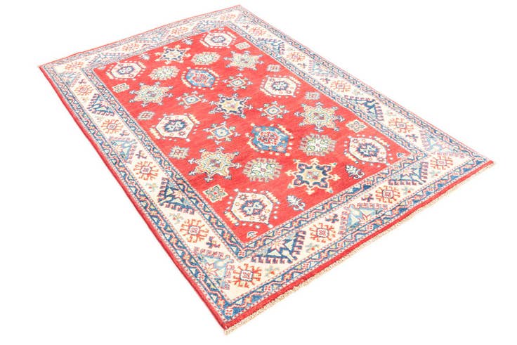 Detail image of 4' x 6' 1 Hand Knotted Kazak Rug
