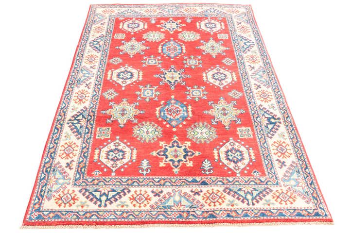 4' x 6' 1 Hand Knotted Kazak Rug