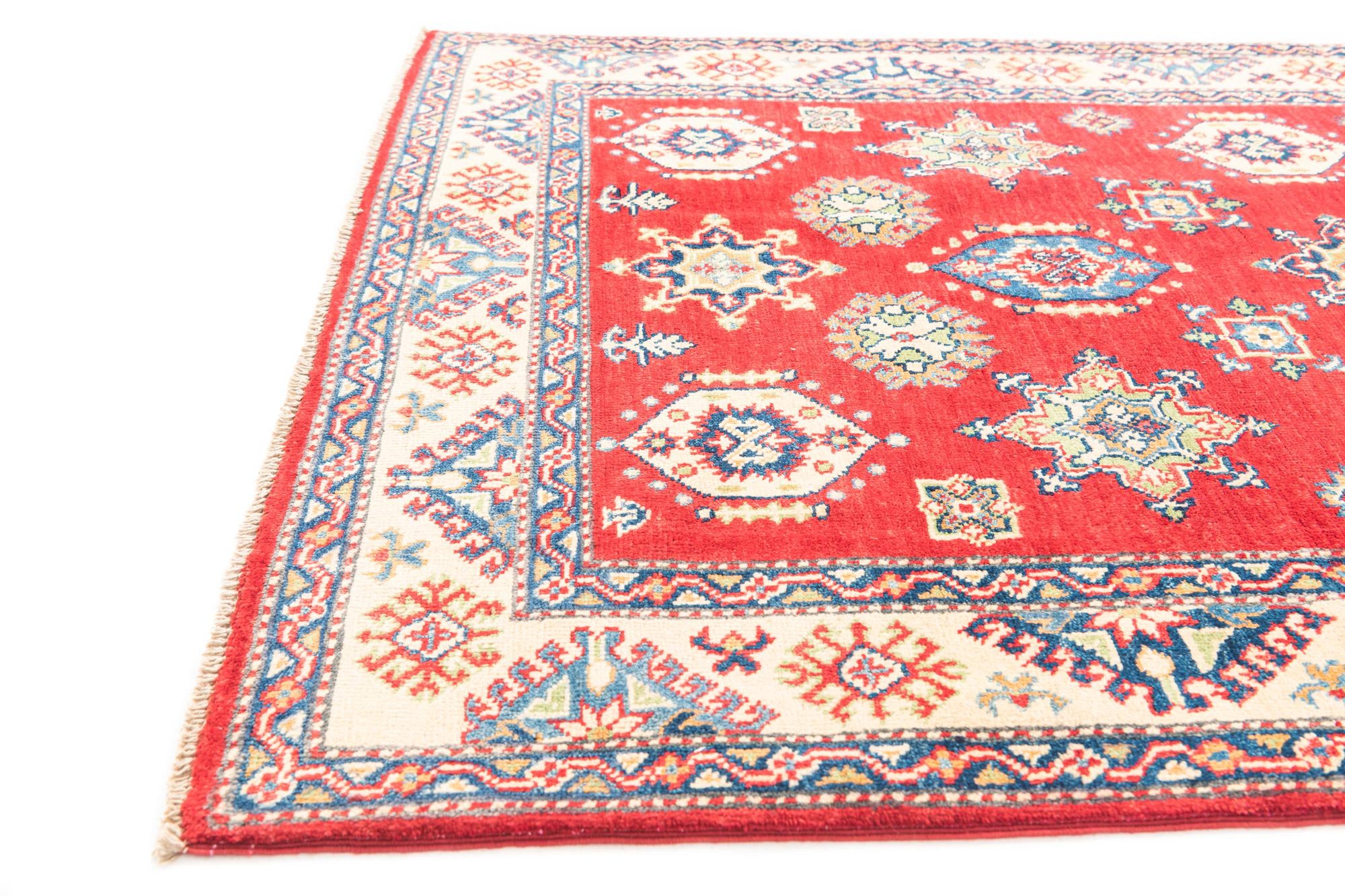 4' x 6' 1 Hand Knotted Kazak Rug