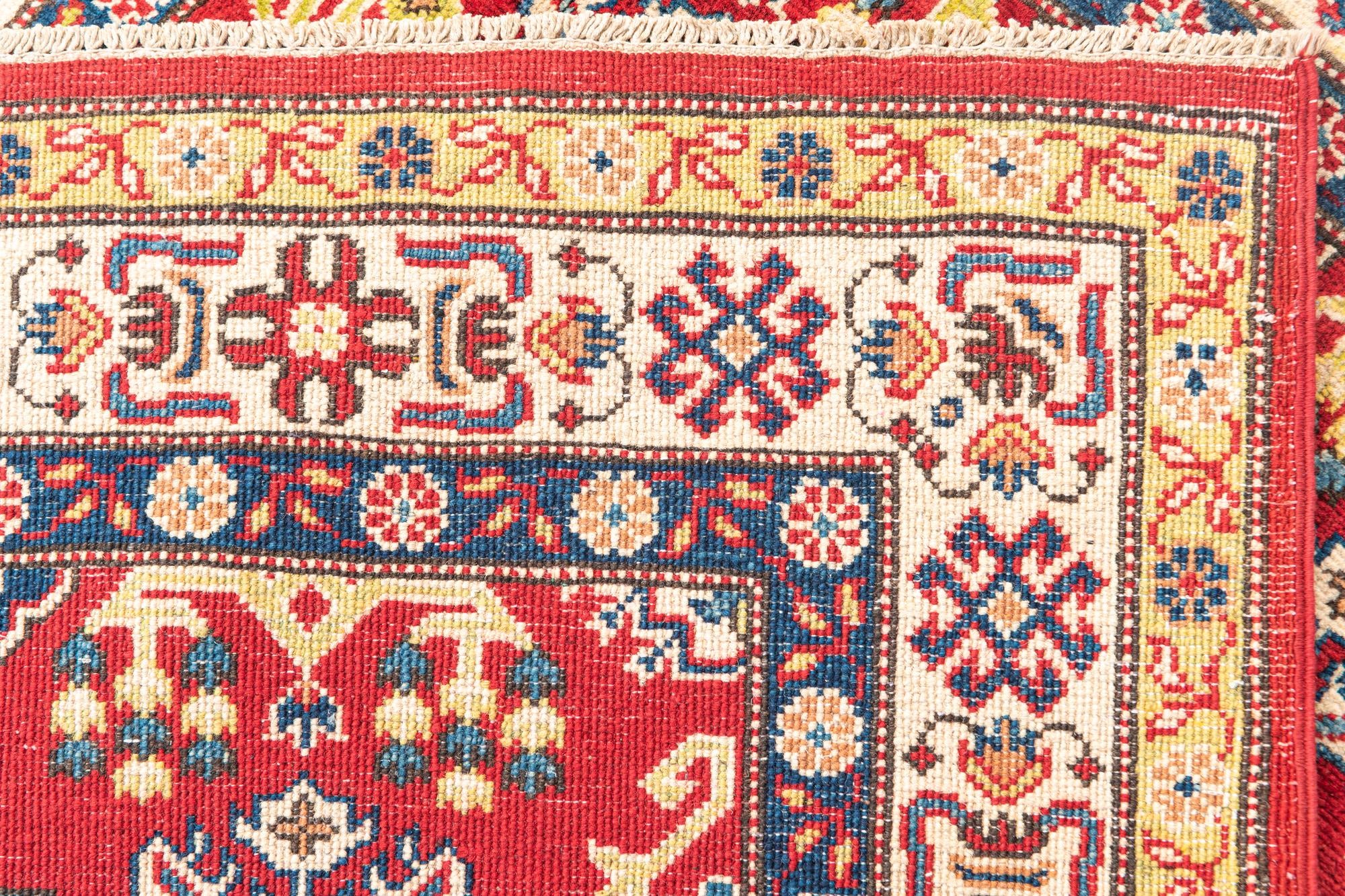 4' x 6' Hand Knotted Kazak Rug