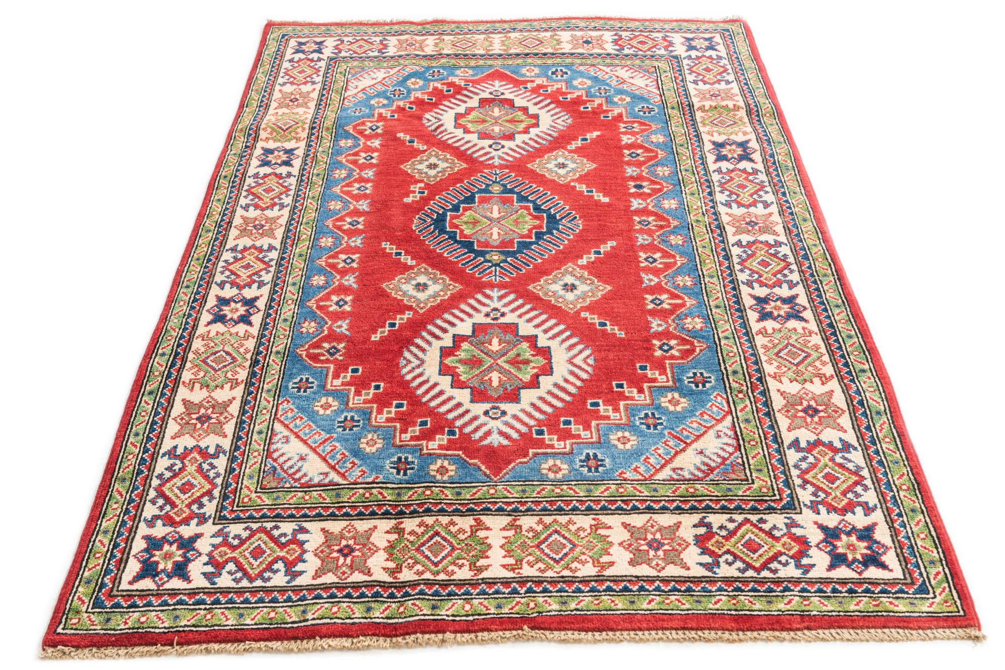 4' 1 x 6' Hand Knotted Kazak Rug