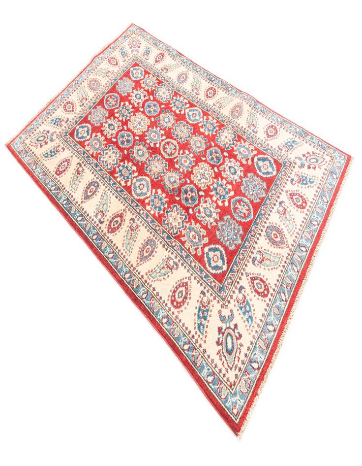 Detail image of 4' x 6' 4  Hand Knotted Kazak Rug