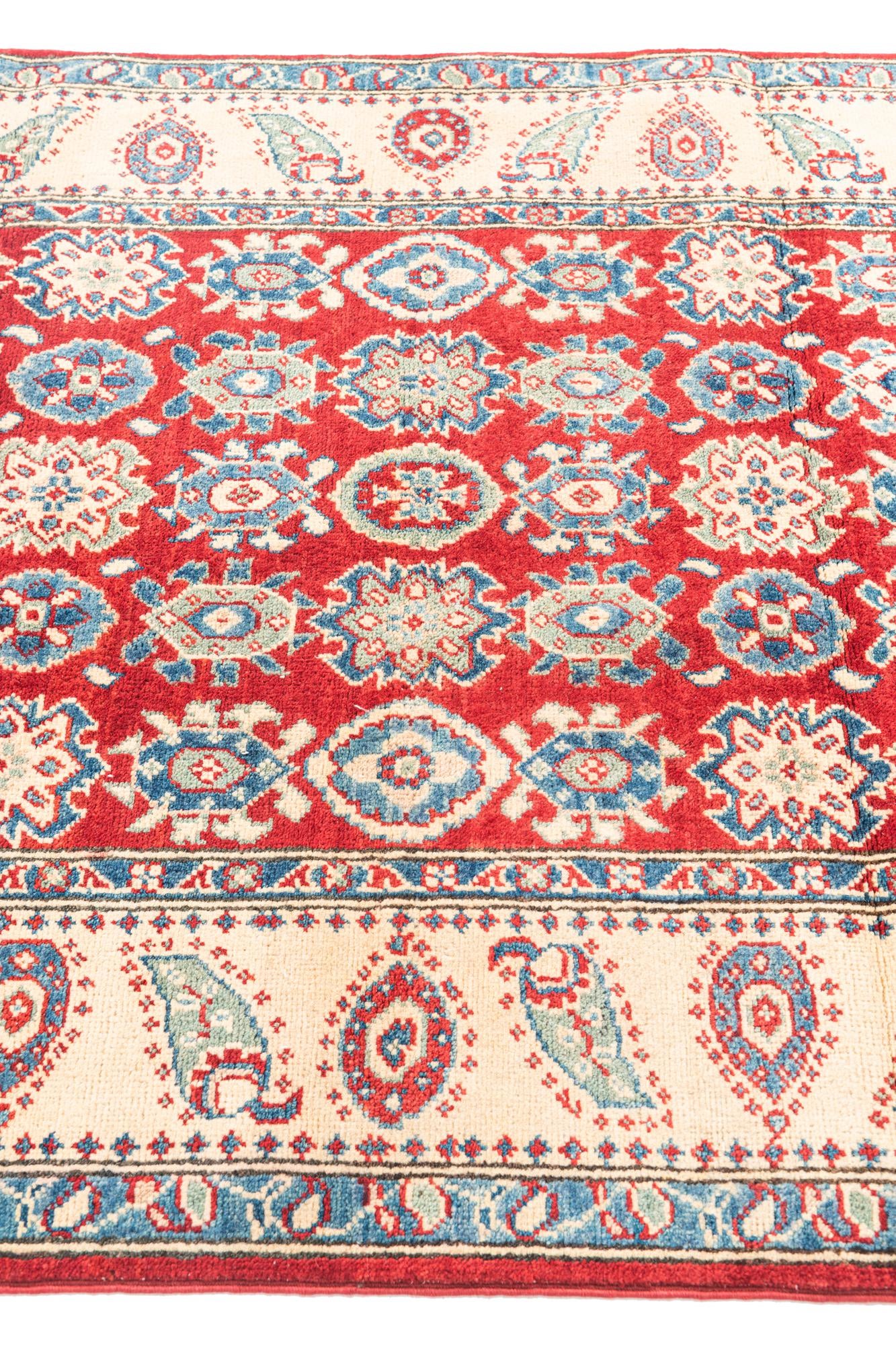 4' x 6' 4 Hand Knotted Kazak Rug