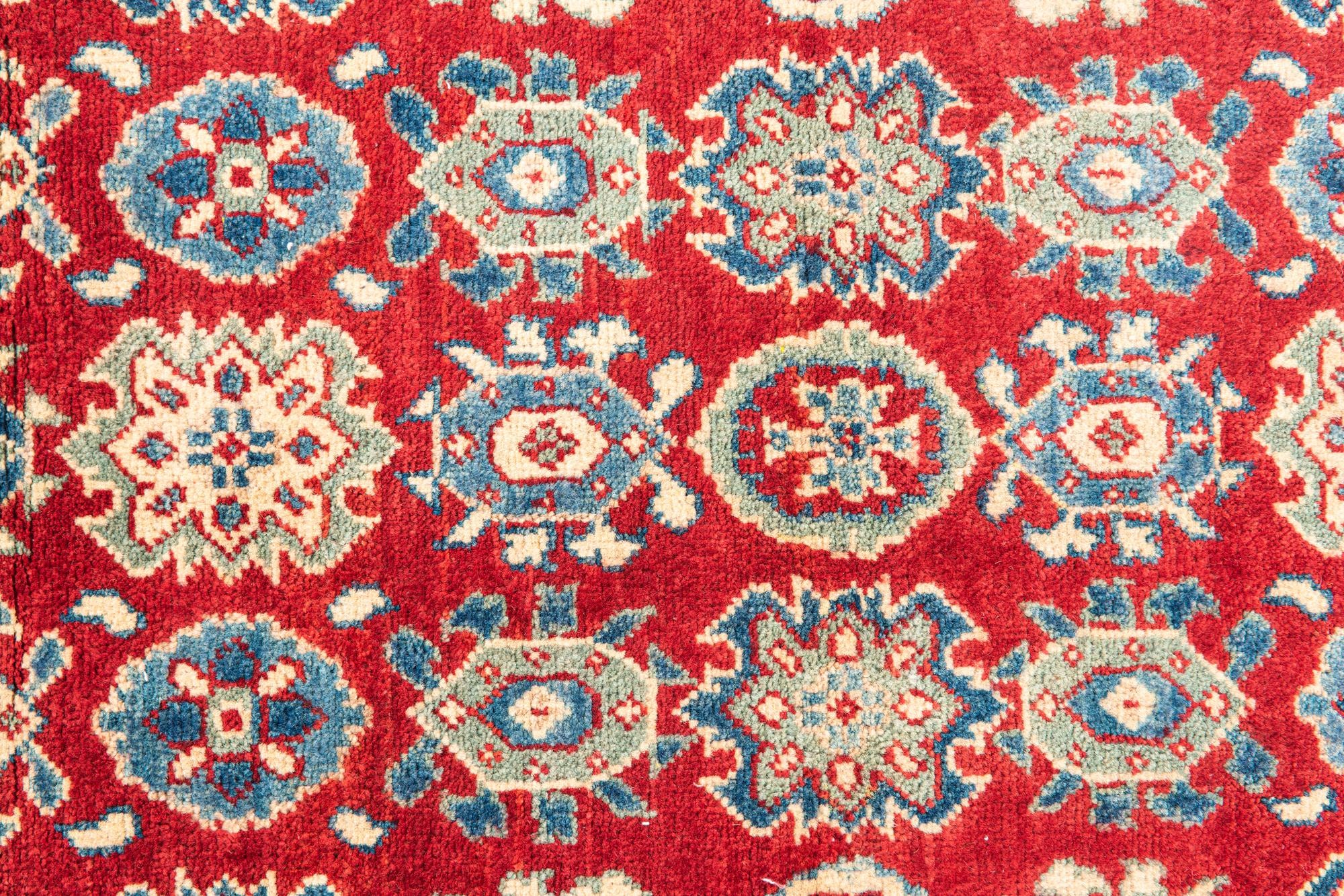4' x 6' 4 Hand Knotted Kazak Rug