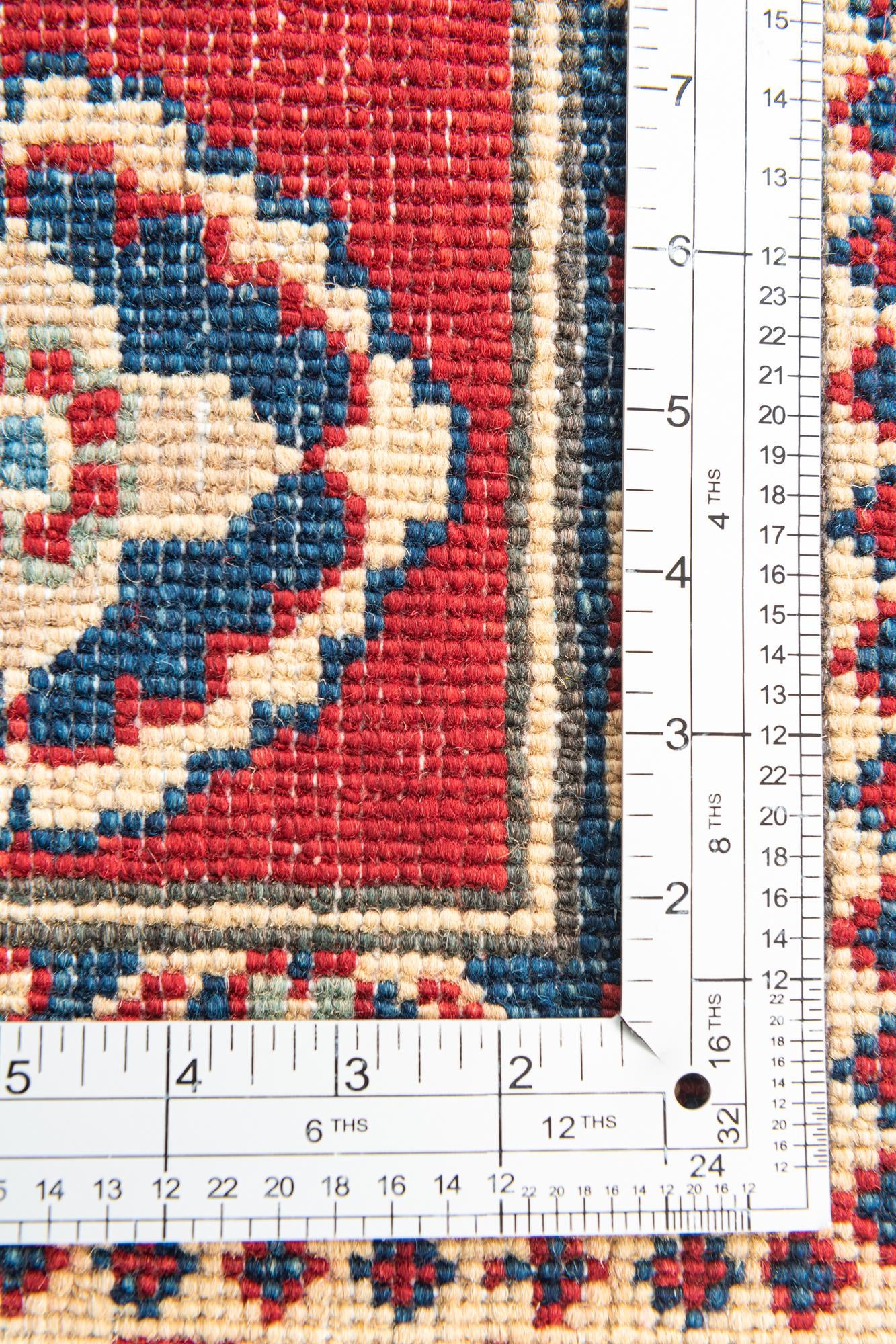 4' x 6' 4 Hand Knotted Kazak Rug