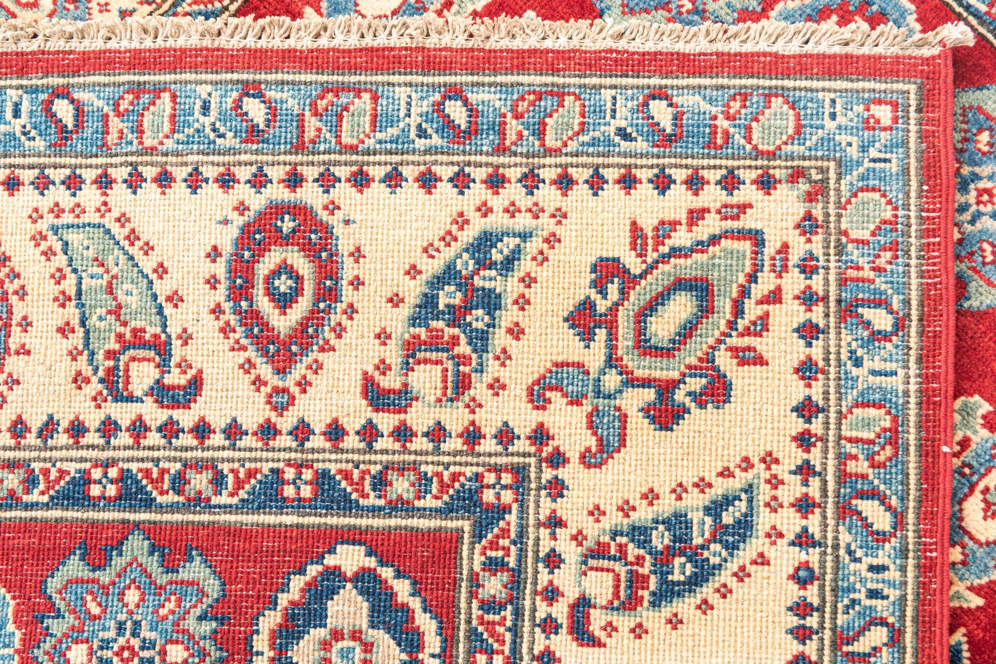4' x 6' 4 Hand Knotted Kazak Rug