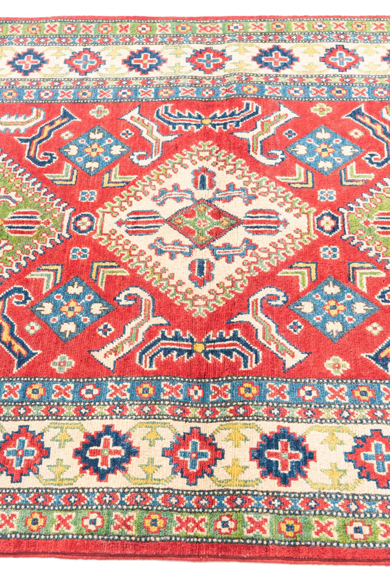 4' 1 x 6' 1 Hand Knotted Kazak Rug