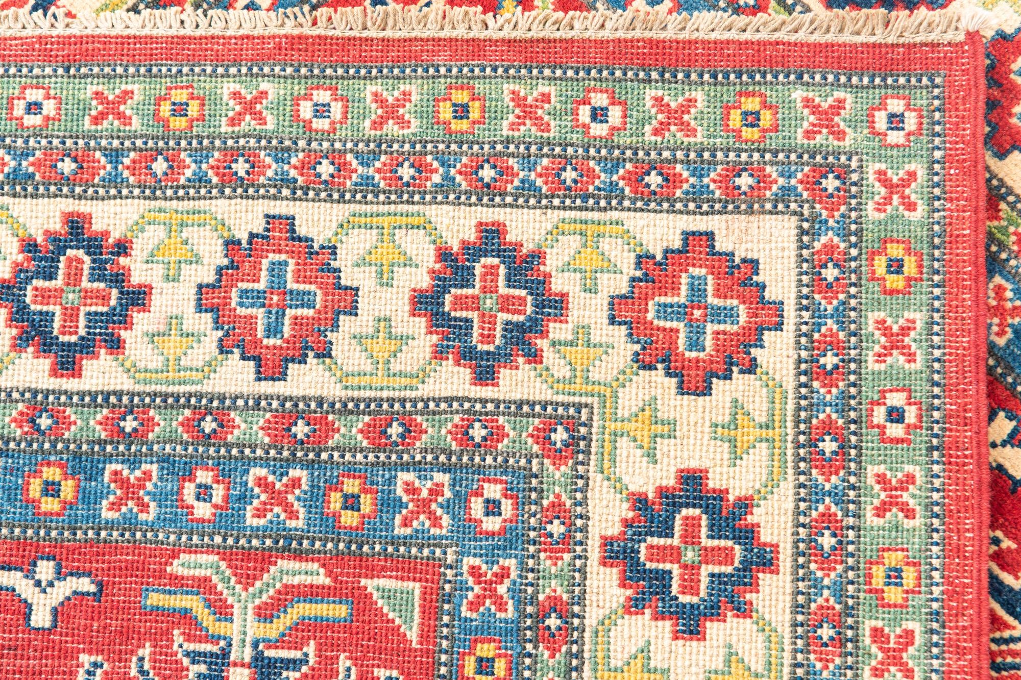 4' 1 x 6' 1 Hand Knotted Kazak Rug
