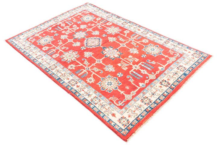 4' x 6' Hand Knotted Kazak Rug