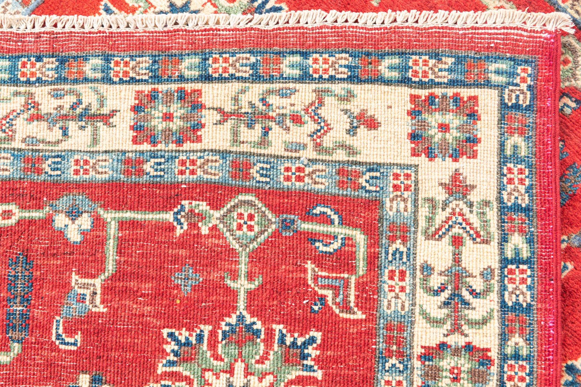 4' x 6' Hand Knotted Kazak Rug