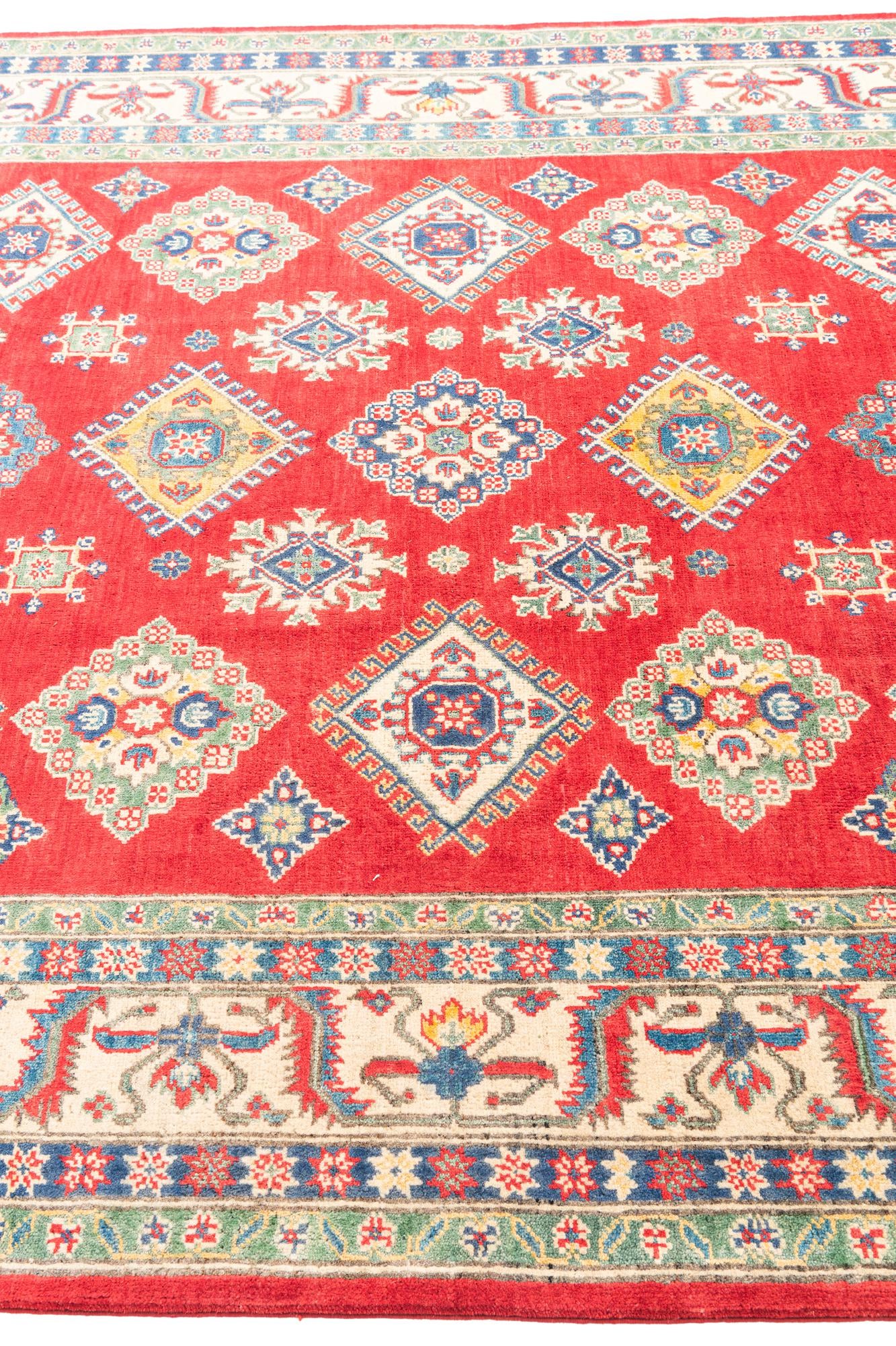 6' 8 x 9' 10 Hand Knotted Kazak Rug