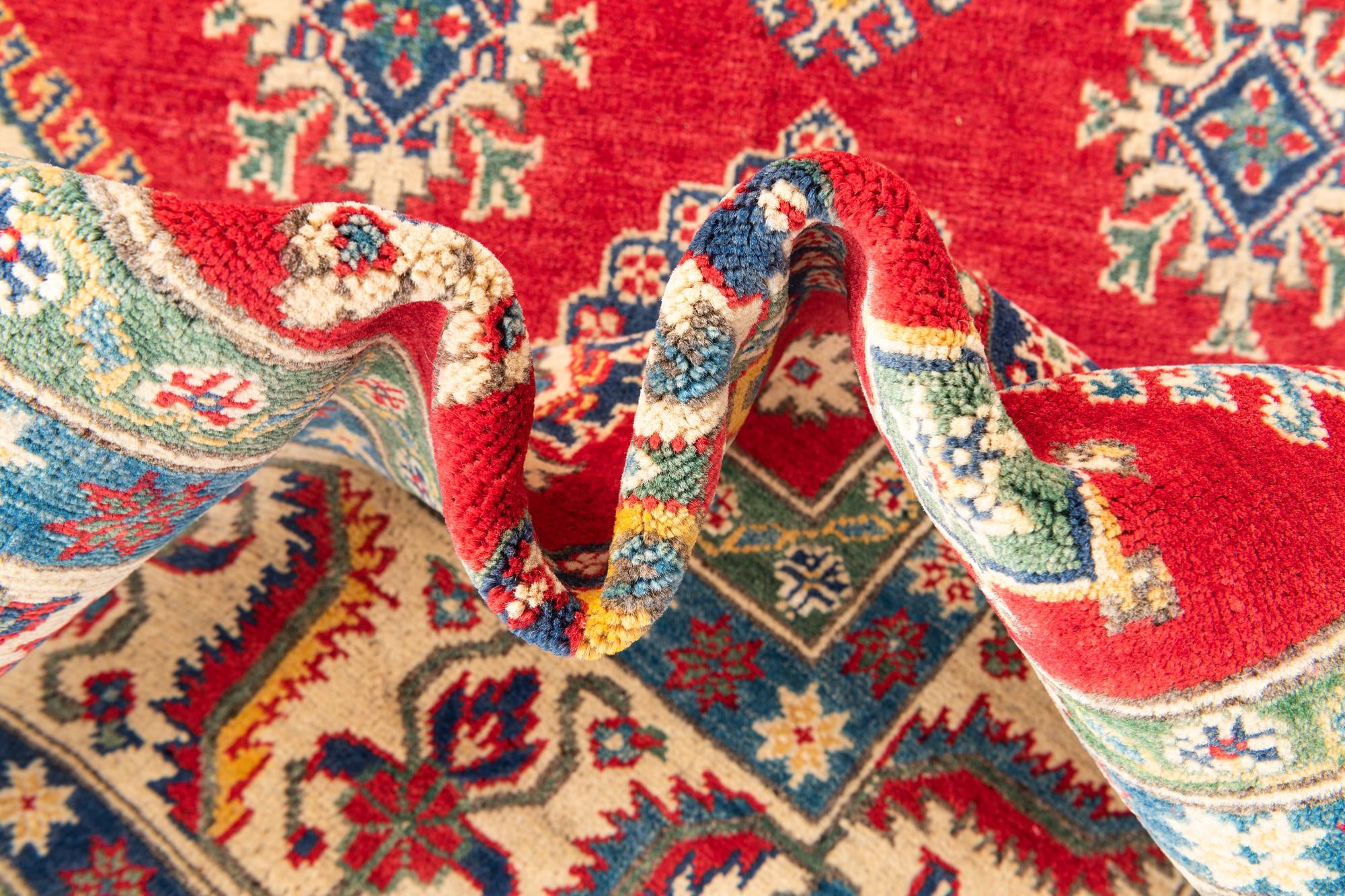 6' 8 x 9' 10 Hand Knotted Kazak Rug