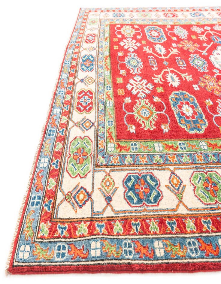 Detail image of 6' 2 x 8' 7 Hand Knotted Kazak Rug