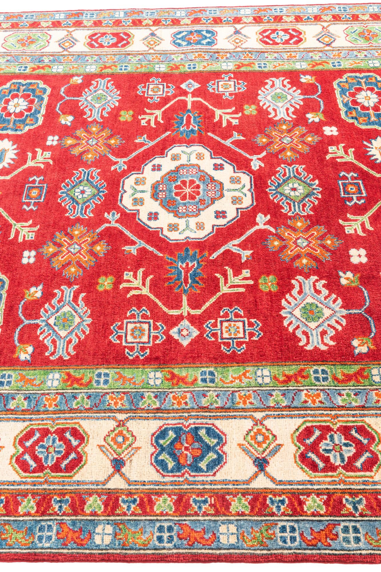 6' 2 x 8' 7 Hand Knotted Kazak Rug