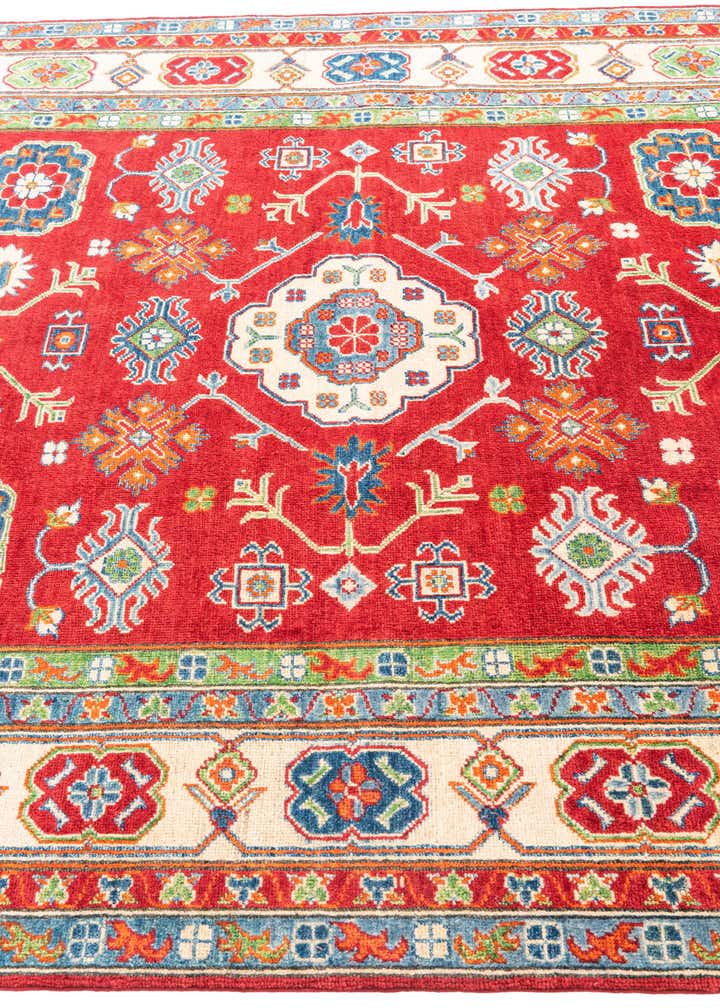 6' 2 x 8' 7 Hand Knotted Kazak Rug