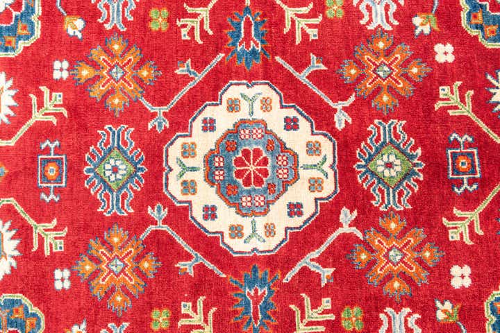 6' 2 x 8' 7 Hand Knotted Kazak Rug