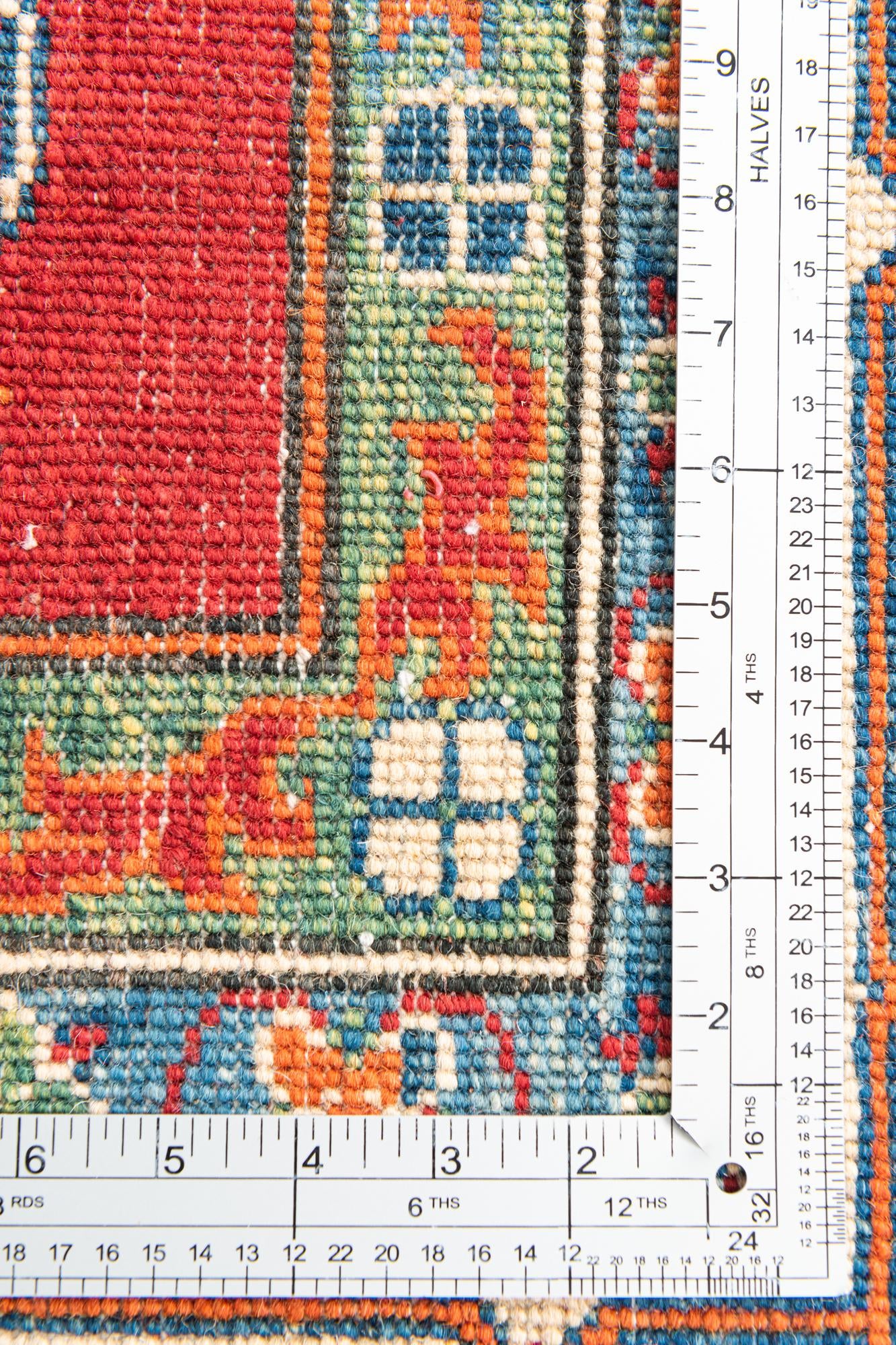 6' 2 x 8' 7 Hand Knotted Kazak Rug