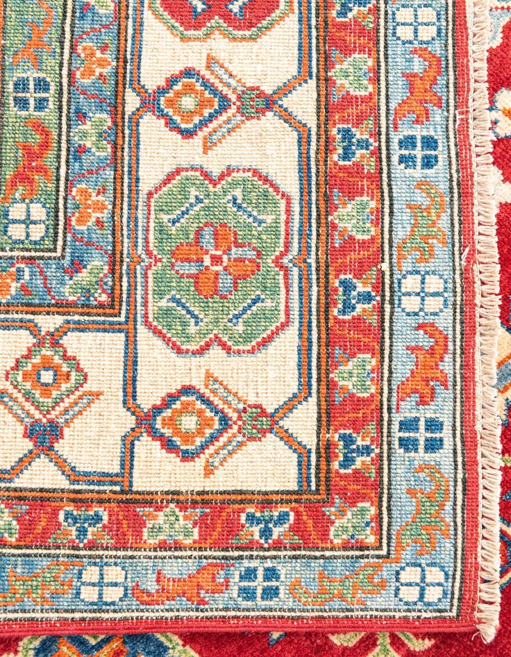 Detail image of 6' 2 x 8' 7  Hand Knotted Kazak Rug
