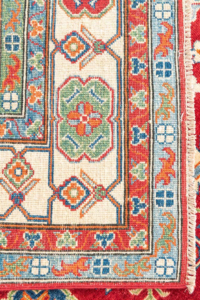 6' 2 x 8' 7 Hand Knotted Kazak Rug