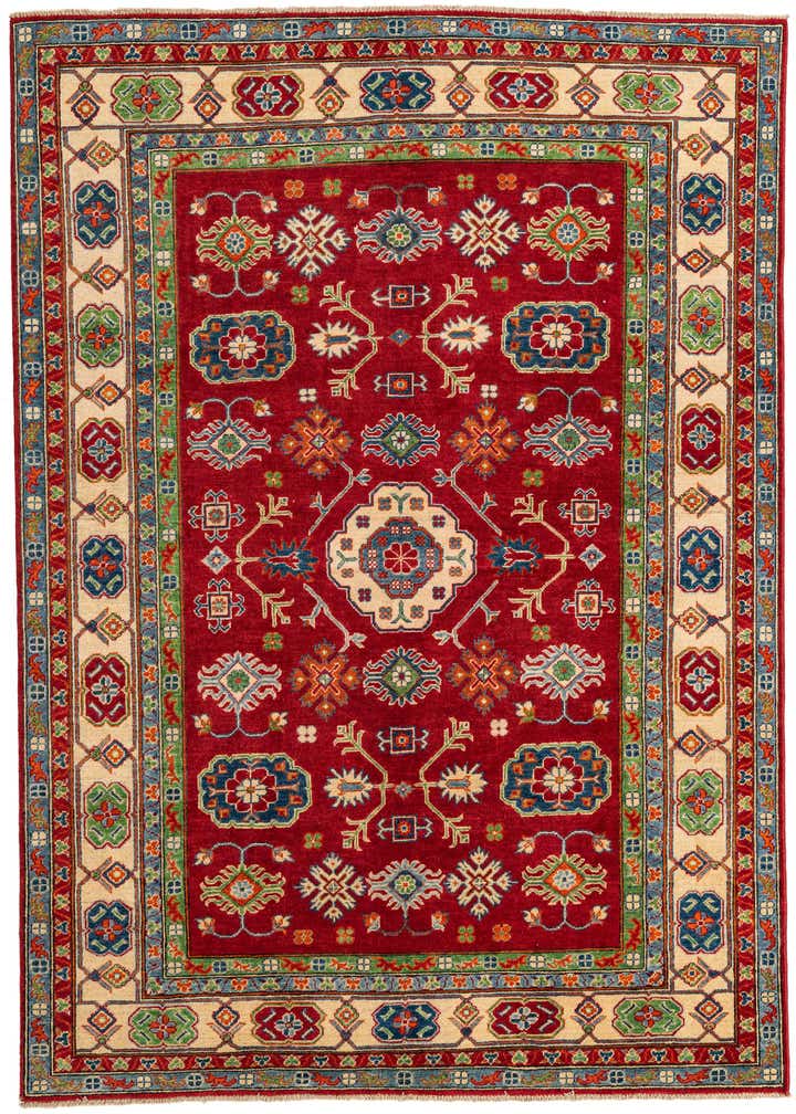 6' 2 x 8' 7 Hand Knotted Kazak Rug