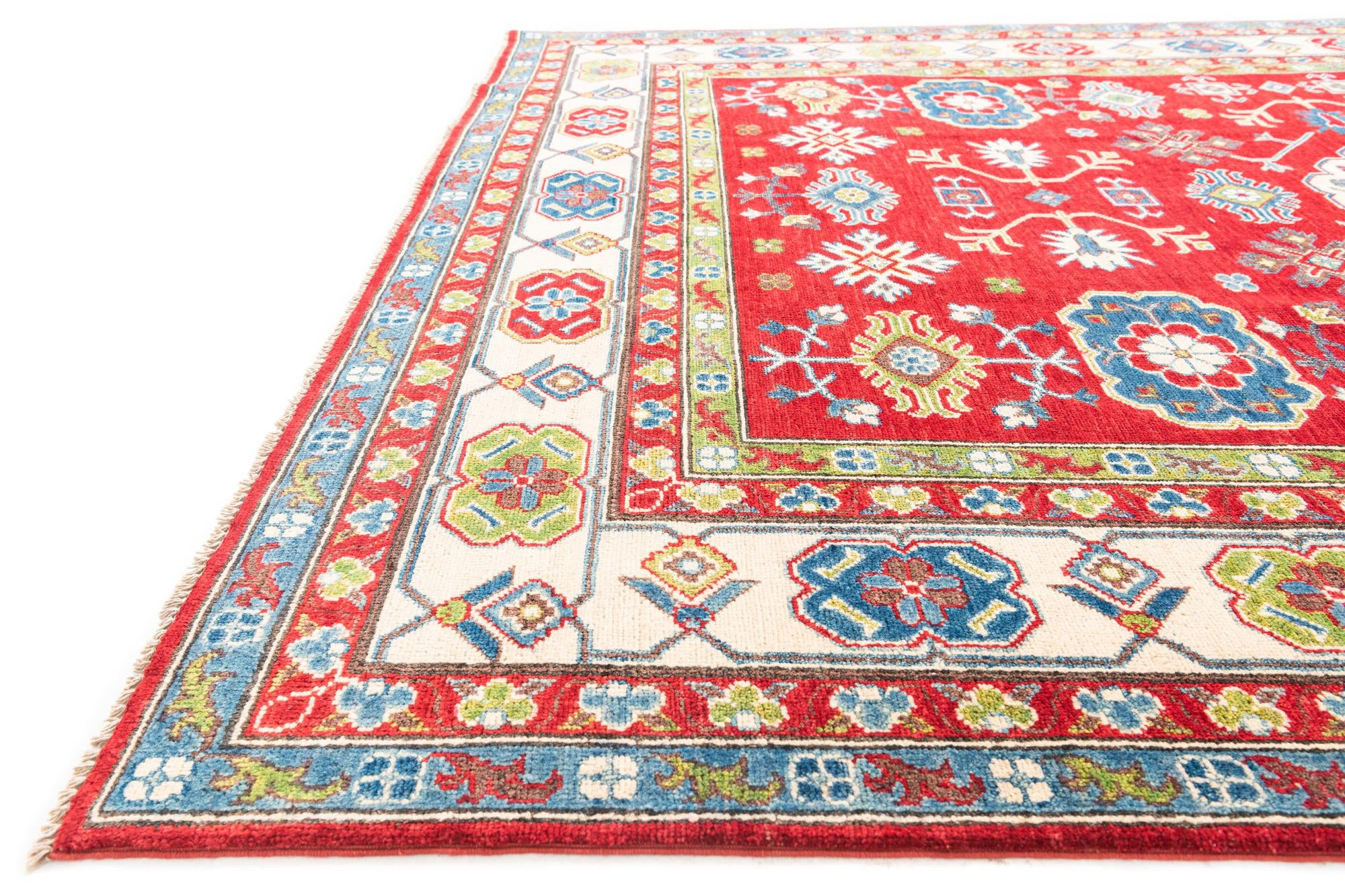 6' 8 x 9' 7 Hand Knotted Kazak Rug