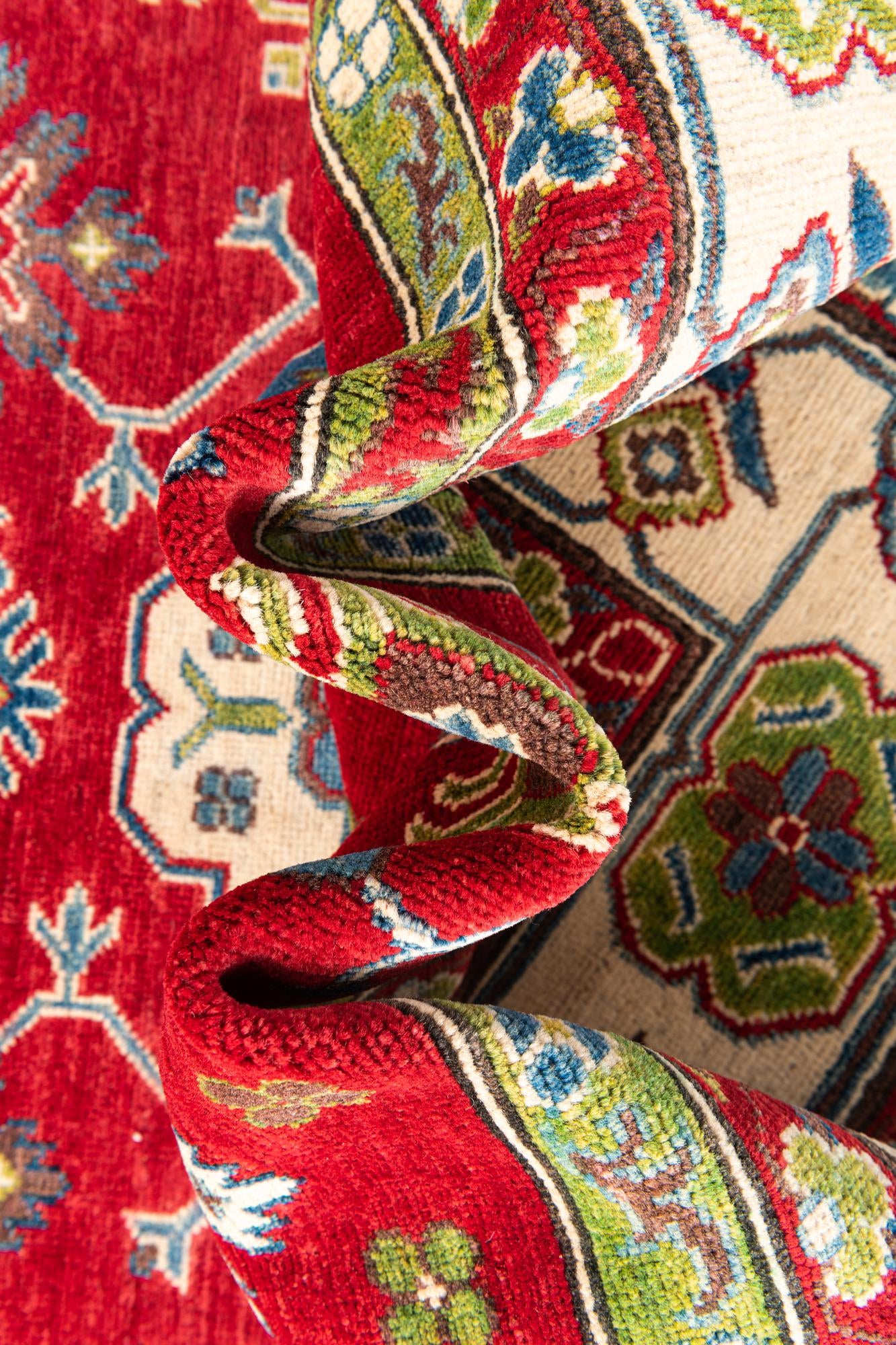 6' 8 x 9' 7 Hand Knotted Kazak Rug