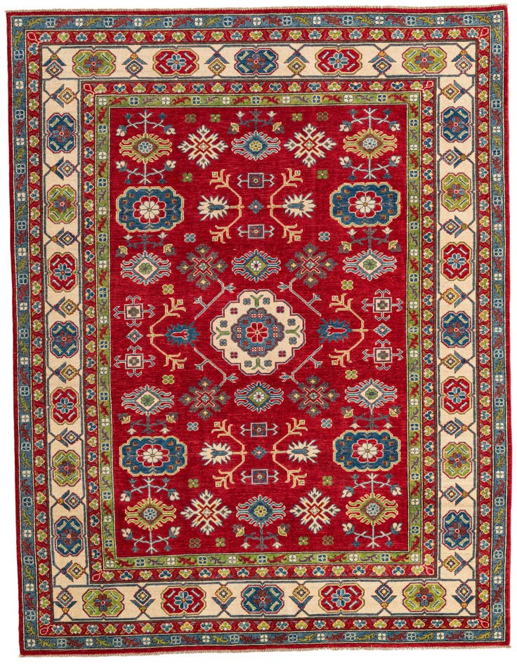 Detail image of 6' 8 x 9' 7 Hand Knotted Kazak Rug