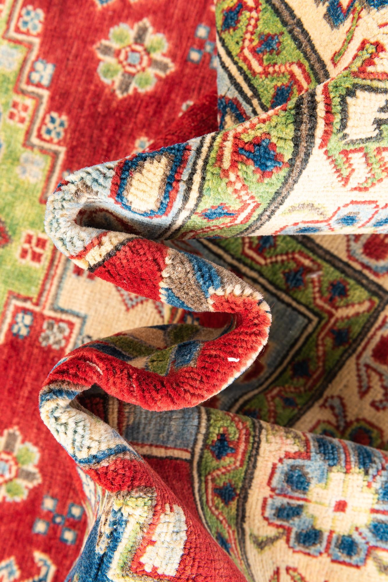 5' 6 x 7' 5 Hand Knotted Kazak Rug