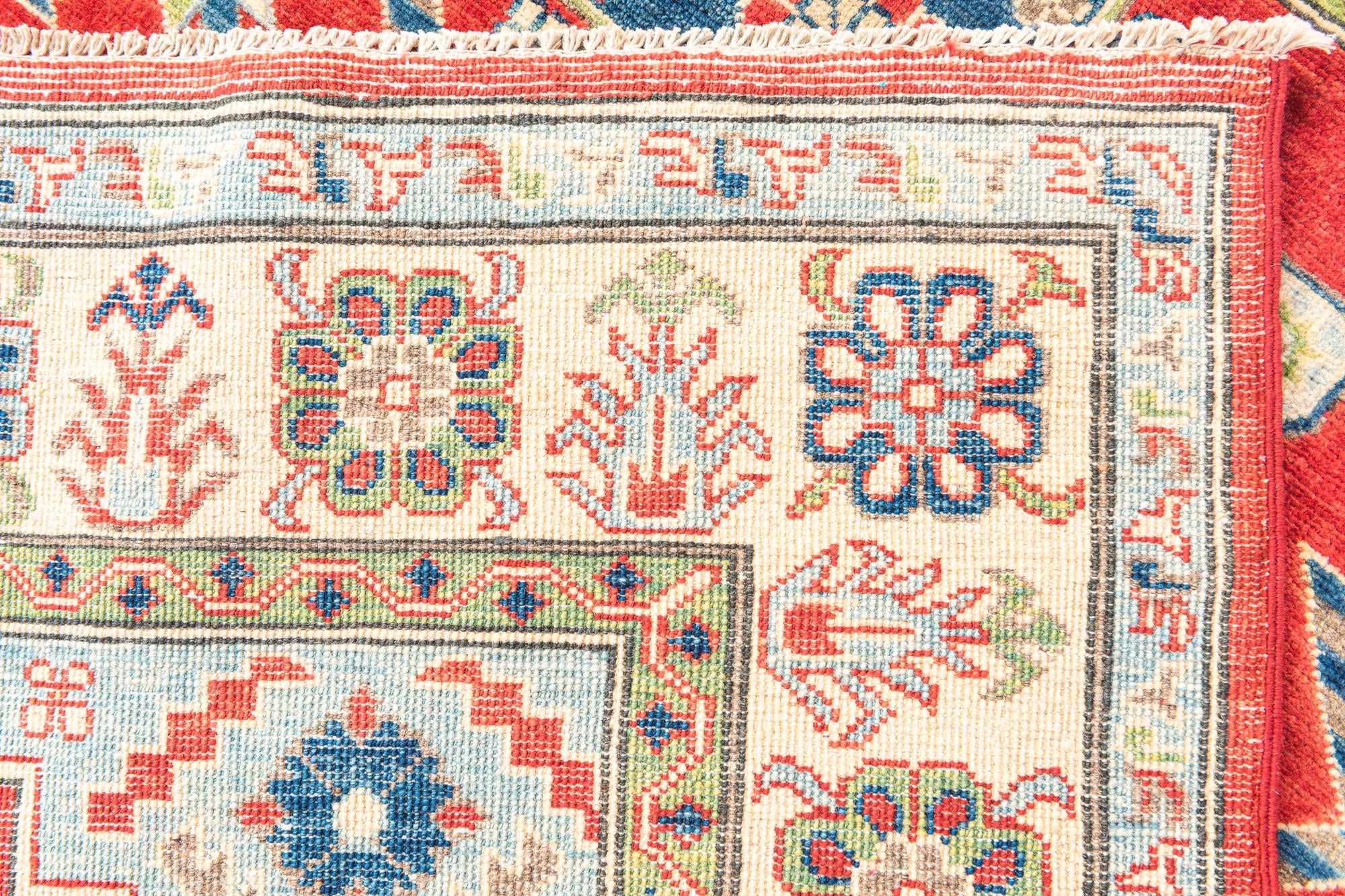 5' 6 x 7' 5 Hand Knotted Kazak Rug