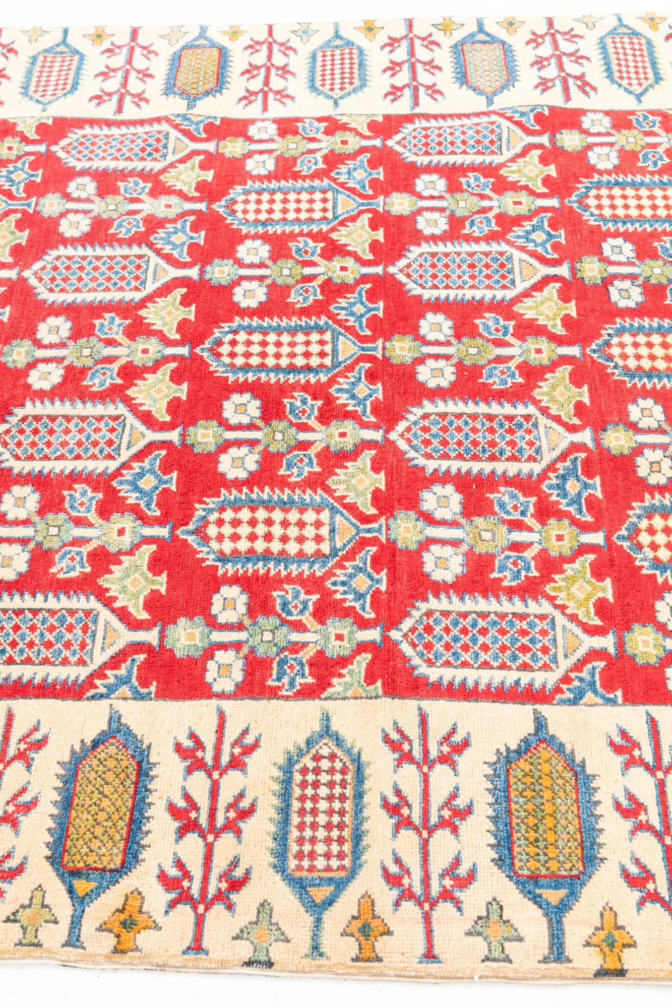 5' x 7' 5 Hand Knotted Kazak Rug
