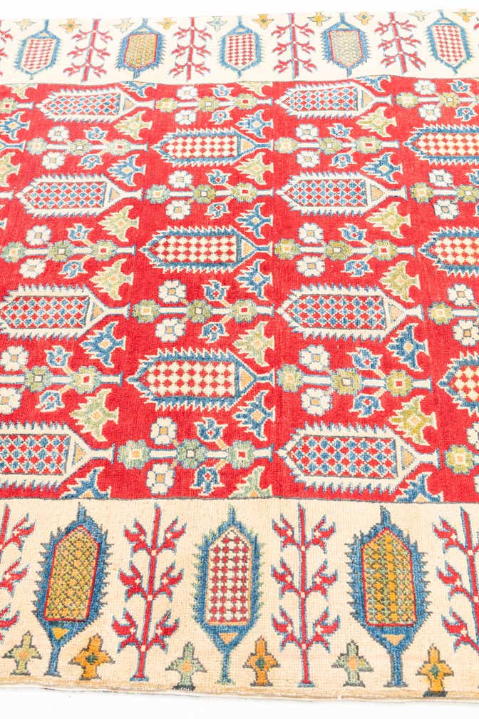 5' x 7' 5 Hand Knotted Kazak Rug