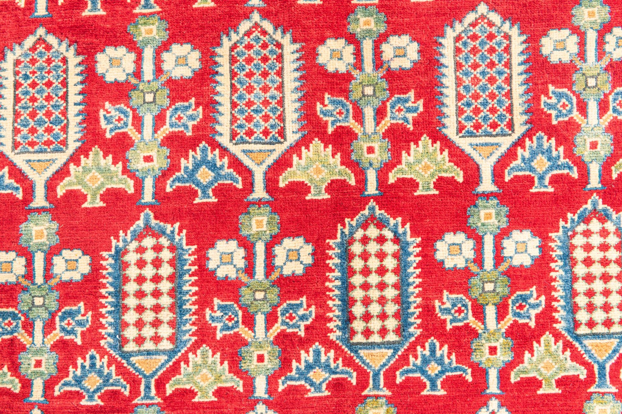 5' x 7' 5 Hand Knotted Kazak Rug