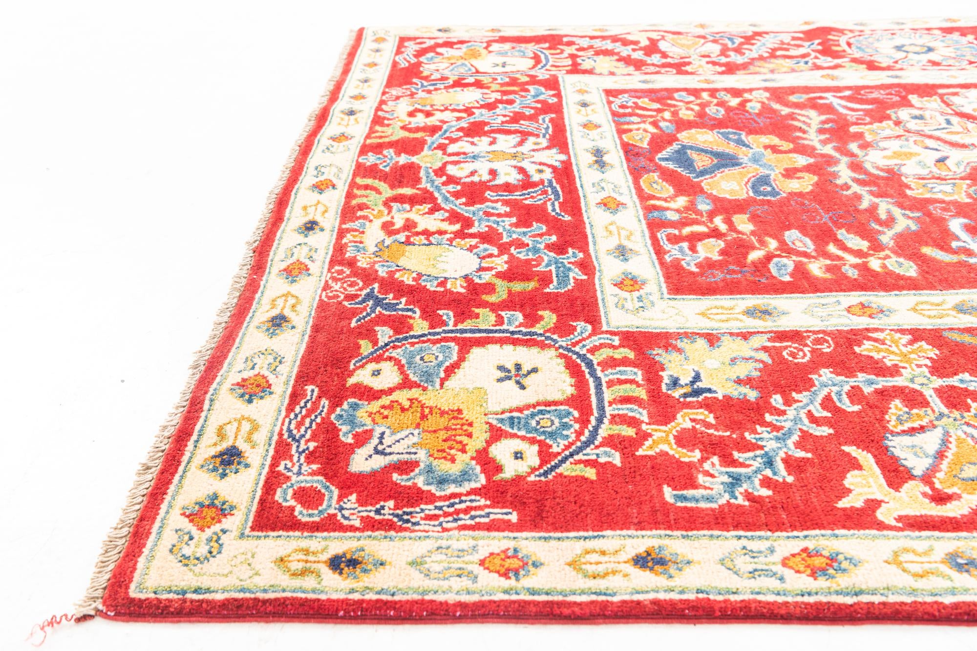5' x 7' 5 Hand Knotted Kazak Rug
