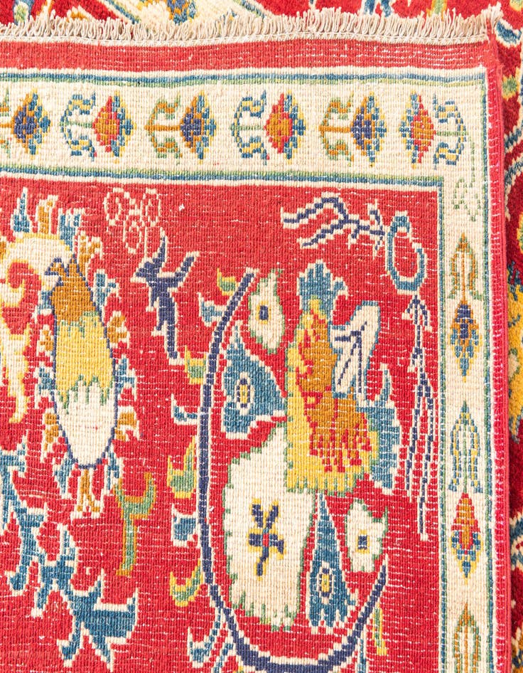 Detail image of 5' x 7' 5  Hand Knotted Kazak Rug